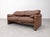 Vintage Maralunga 2-Seater Sofas in Mocca Leather by Vico Magistretti for Cassina, 1990s, Set of 2 For Sale - Image 10 of 18