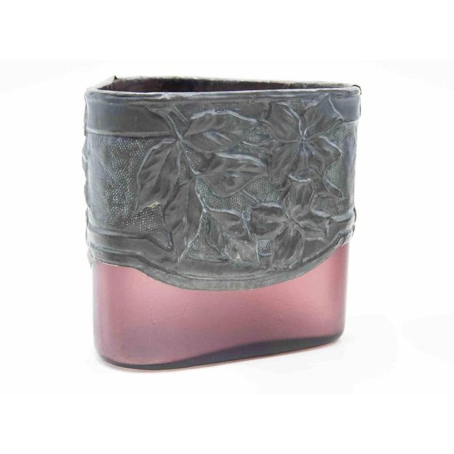 Art Nouveau Pewter Vases, Italy, Early 20th Century, Set of 5 For Sale - Image 5 of 12