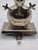 Pottery Barn Heavy Vintage Silver-Tone Snowman Stocking Holder For Sale - Image 4 of 7