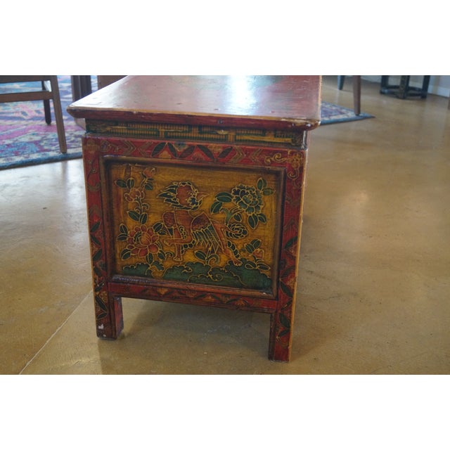 Early 20th Century Tibetan Meditation Altar Table For Sale - Image 10 of 13