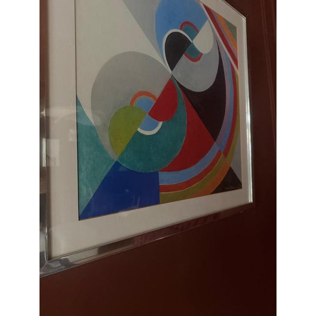 After Sonia Delaunay, Rythme Couleur No. 1076, Paper and Silver For Sale - Image 5 of 9