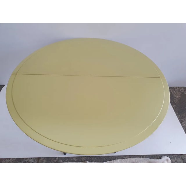 Early 21st Century Round Folding Table in Ash by Giorgetti For Sale - Image 5 of 7