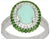 14k White Gold Diamond & Green Opal Chrome Diopside Cabochon Ring, 8 For Sale - Image 4 of 8