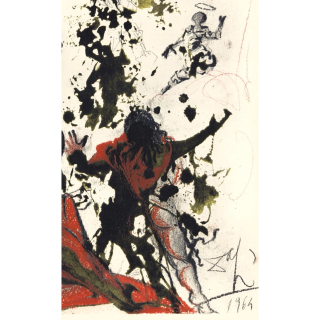 Abstract 1969 Salvador Dalí Biblia Sacra Lithograph "Iesu Transfiguratio" (Jesus Transfiguration) For Sale - Image 3 of 8