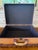 Wood Vintage Rattan Wrapped Decorative Suitcase Trunk For Sale - Image 7 of 12