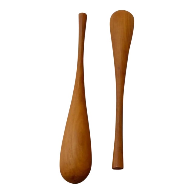 JHQ Dansk Denmark Teak Salad Servers For Sale