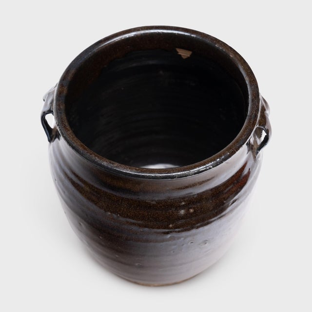Rustic Chinese Drip Glazed Kitchen Jar, C. 1900 For Sale - Image 3 of 4
