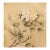 C. 1950s Vintage Chinese Watercolor Scroll Painting of Peony Flower on Silk For Sale