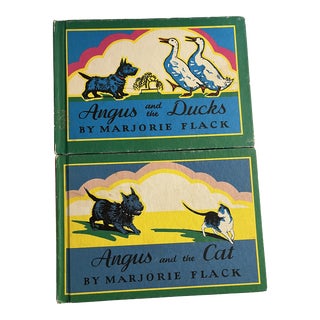 1997 Angus the Scottie Children's Books Set of 2 For Sale