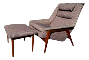 Folke Ohlsson For Dux ‘Profil’ Lounge Chair and Ottoman