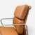 Late 20th Century Eames Aluminum Group Side Chair With Arms by Herman Miller – Brown Leather For Sale - Image 6 of 9