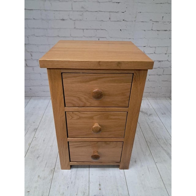 Vintage Bedside Tables in Oak, Set of 2 For Sale - Image 14 of 18