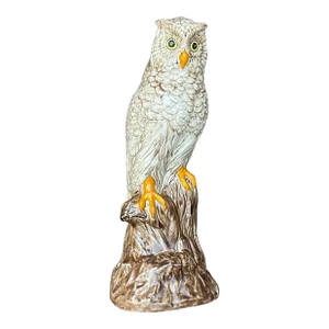 Vintage Boho Hand Painted Ceramic Owl
