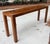 Long Parsons Style Walnut Sofa Table With Burl Walnut Top For Sale - Image 4 of 11
