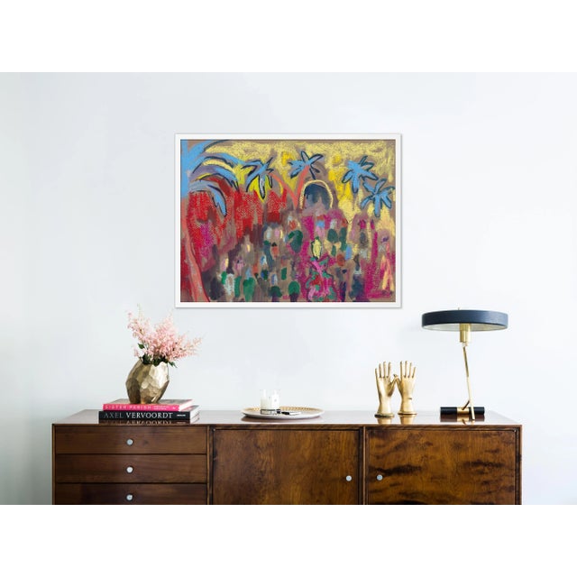 Illustration Cabaret I by Happy Menocal in White Frame, Medium Art Print For Sale - Image 3 of 4