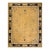 Captivating Beige Background and Black Border With Chinoiserie Pattern Antique Chinese Peking Rug For Sale