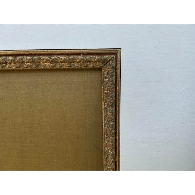 Wood Large Scale Late 19th-C. Hand Painted Chinese Ancestral Portraits Un Water Gilt Frames - S/2 For Sale - Image 7 of 11