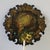 Victorian Papier-Mâché Face Screen, c.1850–1870, English Hand-Painted Laqcuer Peacock & Gilt For Sale - Image 4 of 5