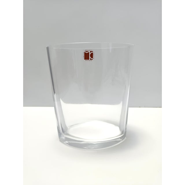 1990s Transparent Murano Glass Vase by Carlo Moretti, Italy, 1990s For Sale - Image 5 of 13