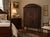 1930s Antique Art Deco Mahogany Chifforobe — Cedar Lining, Carved Doors, Brass Casters, C. 1930s–1940s For Sale - Image 5 of 11