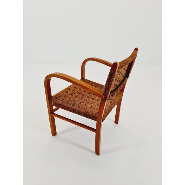 Vintage Bauhaus Papercord Armchair by Ehrich Dieckmann, 1930s For Sale - Image 15 of 18