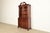 Baker Furniture Company Baker Furniture Style Georgian Carved Flame Mahogany Lighted Breakfront Bookcase Cabinet, Circa 1940s For Sale - Image 4 of 15