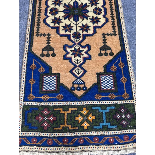 Contemporary Turkish Yastik Rug 1'4" x 3'8" For Sale - Image 3 of 5