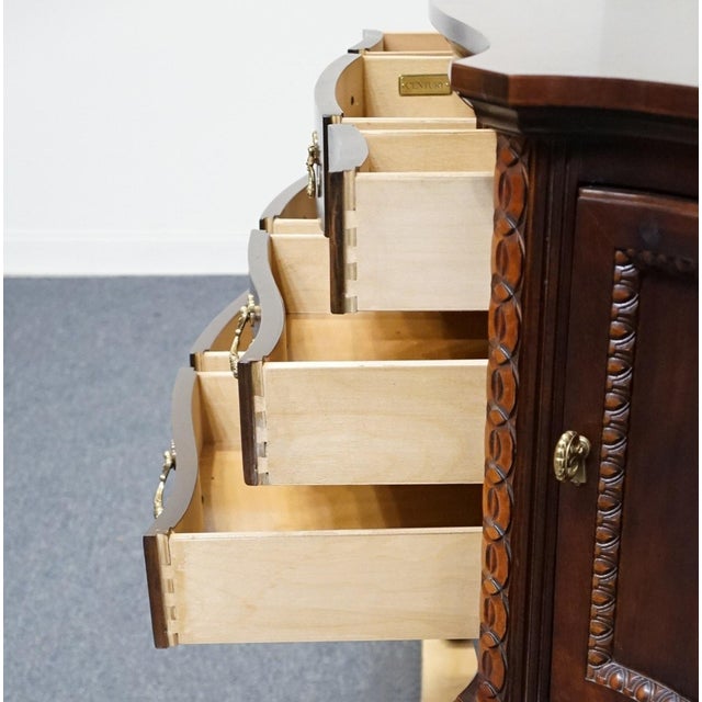 Brown Century Furniture Solid Mahogany Traditional Chippendale Style Ball & Claw 42" Sideboard Buffet 671-407 For Sale - Image 8 of 14