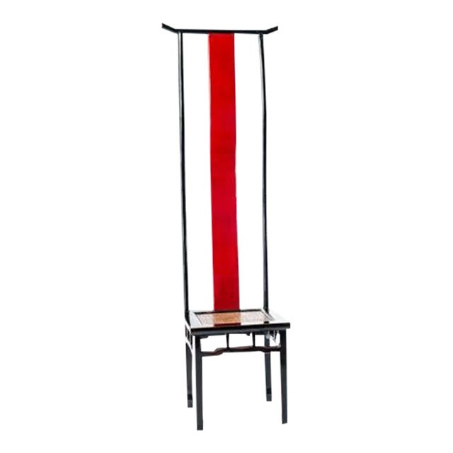 Lacquer High Back Chair For Sale