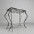 Metal Vintage Sculptural Steel side Table, 1950s For Sale - Image 7 of 18
