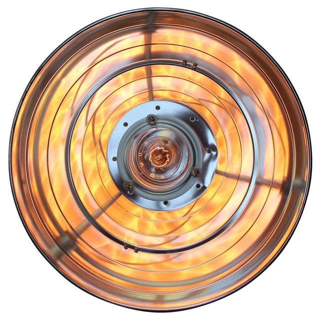 Vintage American Metal Mirror Medical Pedant Light For Sale - Image 6 of 7