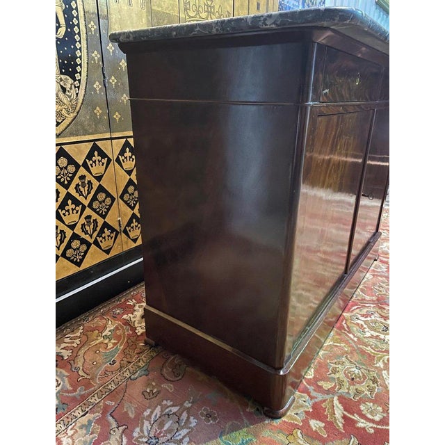 Louis Philippe Period Low Buffet in Mahogany For Sale - Image 4 of 9
