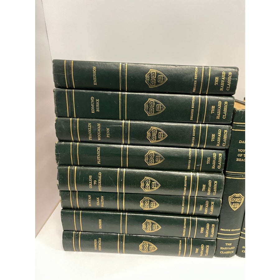 1969 Harvard Classics Leather Bound Books - Set of Thirteen