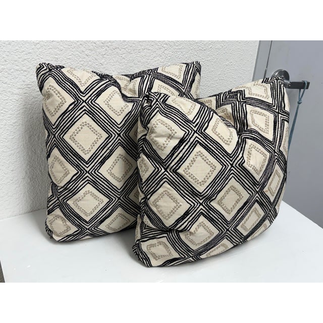 Modern Walter G Swazi Throw Pillows, Pair For Sale - Image 3 of 12