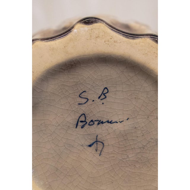 Vintage Decorative Glazed Ceramic Vase, 1970s For Sale - Image 4 of 5