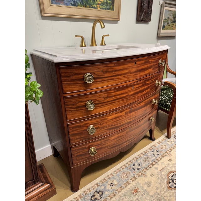 Wood 19th Century Chest of Drawers Bath Vanity For Sale - Image 7 of 13