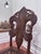 Wood Antique Art Nouveau "Fleur De Lis" Wicker & Cane Solid Wood Accent Chair in the Style of Heywood-Wakefield For Sale - Image 7 of 12