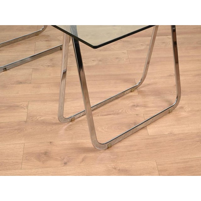 Italian Tubular Chromed Steel Trestles, 1970s, Set of 2 For Sale - Image 11 of 18