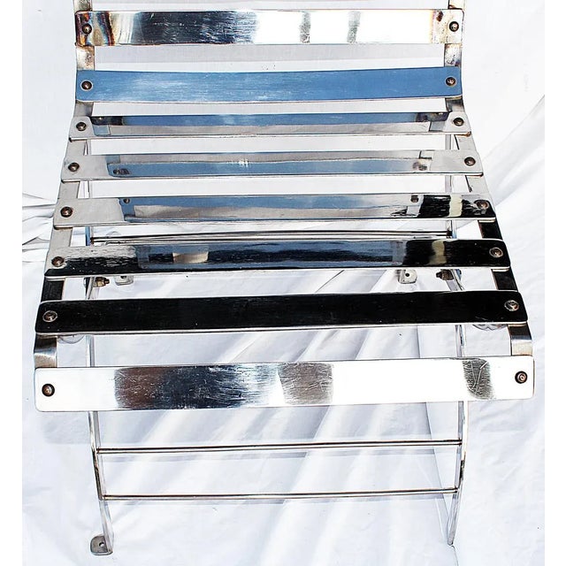 1970s Custom Modern Stainless Steel Chair by Szilagyi For Sale - Image 5 of 10