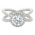 David Yurman, 1.24 Carat Round Brilliant Diamond Crossover Cable Engagement Ring, Size 3.75 For Sale