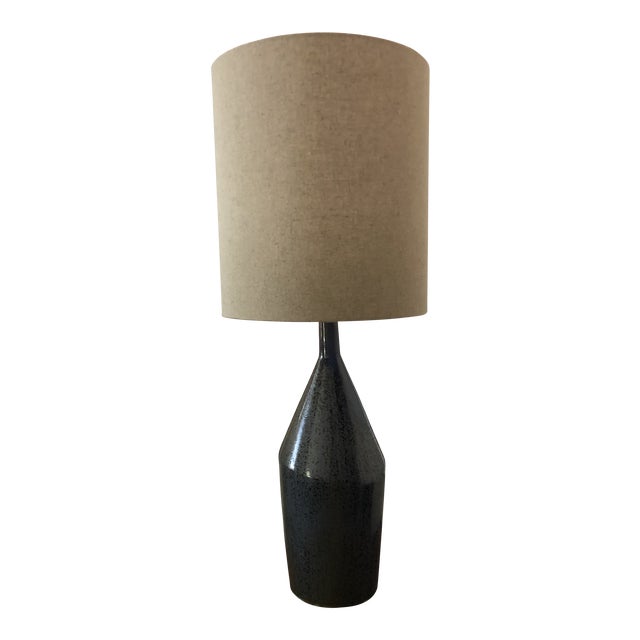Assymetric Ceramic Table Lamp by West Elm with Shade Chairish