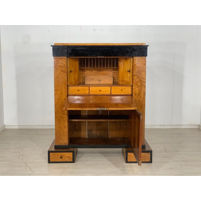 A very beautiful Art Deco secretary is for sale. For sale is a very nice vintage secretary. • around 1860 • Art Deco • Key...