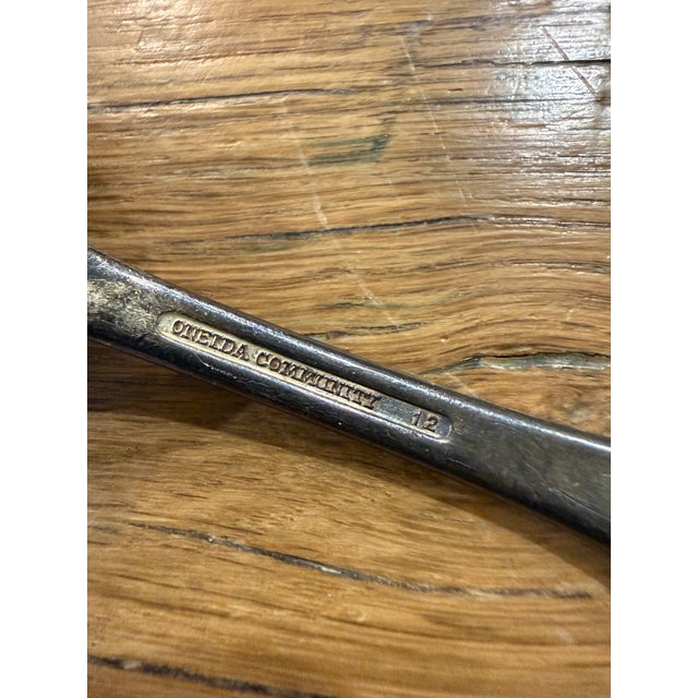Vintage Military US Army Q.M.C. (Quartermaster Corps) Serving Spoon by Oneida Community A rare piece of American military...