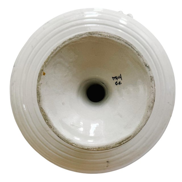 1960s Large Scale Italian Creamware Fruit & Vegetable Topiary Centerpiece For Sale - Image 10 of 10