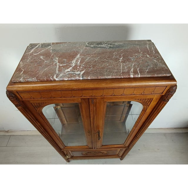 Art Deco Walnut Display Case, 1920s For Sale - Image 6 of 18