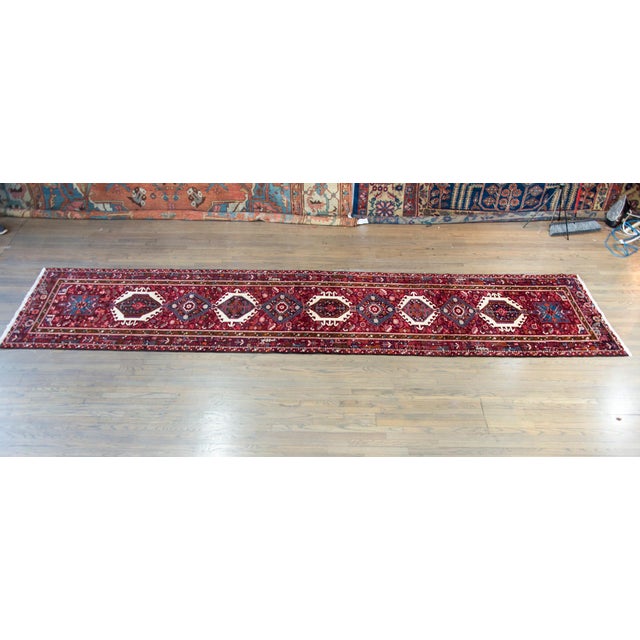 Early 20th Century Persian Heriz Runner For Sale In Chicago - Image 6 of 16
