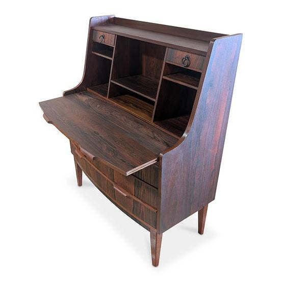 1950s 1950s Rosewood Secretary Desk - 112524 For Sale - Image 5 of 6
