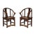 19th Century 19th Century Chinese Painted Horseshoe Back Armchairs - a Pair For Sale - Image 5 of 5
