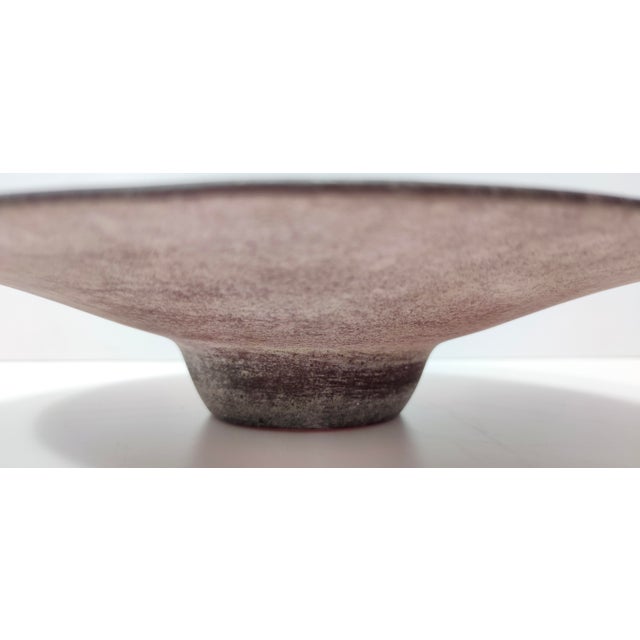 Brown Vintage Italian Brown Scavo Glass Trinket Bowl, 1980s For Sale - Image 8 of 12