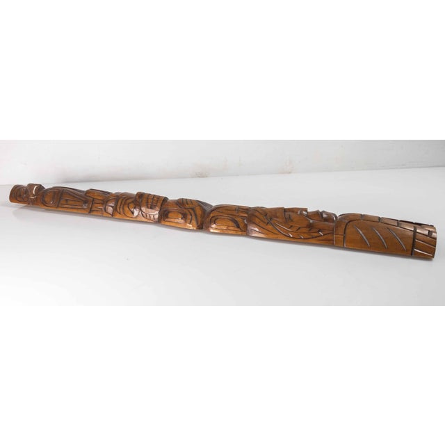 Late 20th Century Northwest Coast Squamish Native American Indian Totem by R Krawchuk For Sale In New York - Image 6 of 18